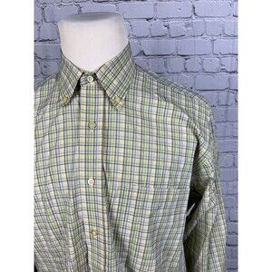 Robert Talbott Men’s SZ Large Long Sleeve Button Down Shirt Multicolor Plaid